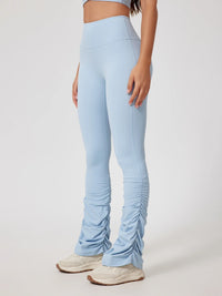 Wavy Stretch Flared Leggings