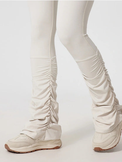 Wavy Stretch Flared Leggings