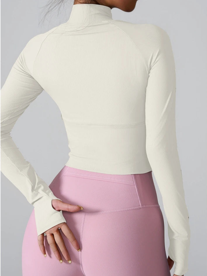 Wavy Glide Half-Zip Top