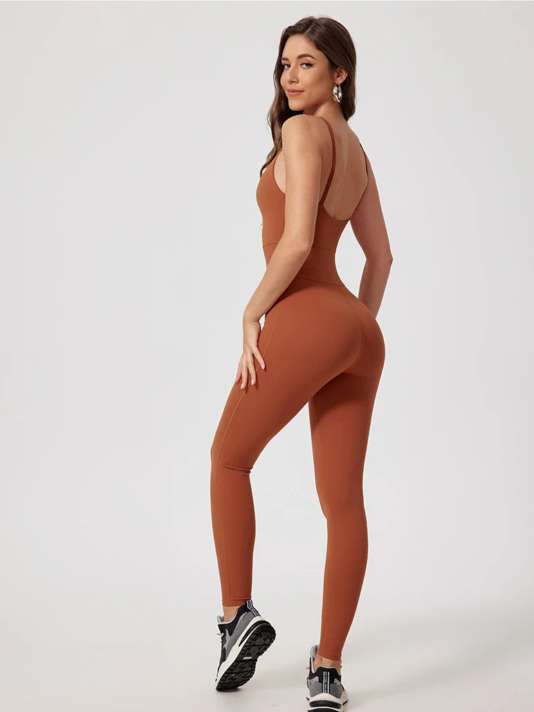 Wavy Curve Zip Suit