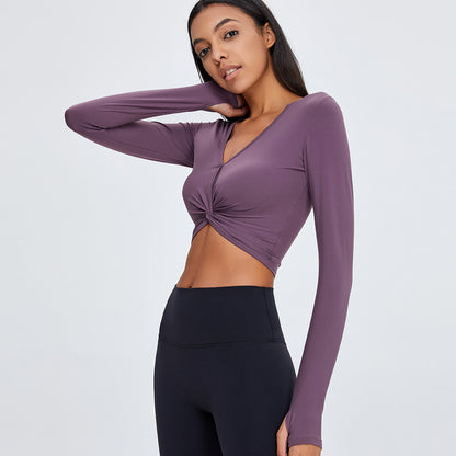Navel Long-sleeve yoga suit
