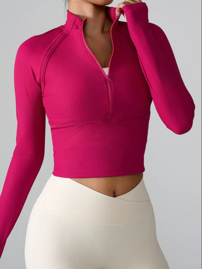 Wavy Glide Half-Zip Top