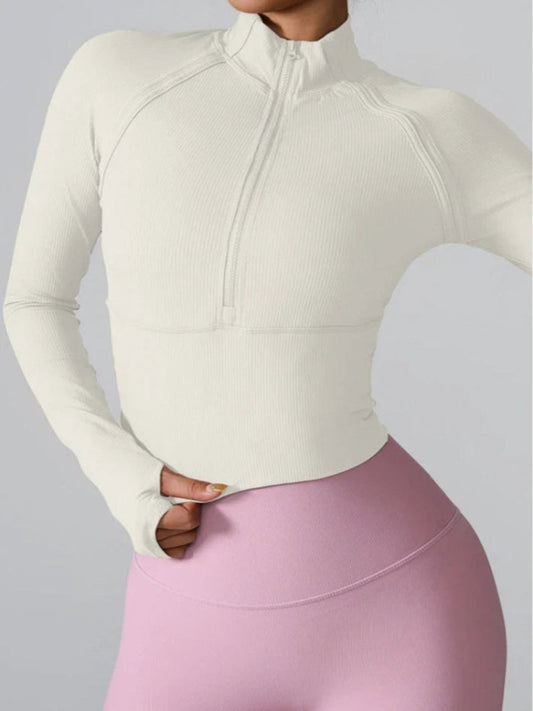Wavy Glide Half-Zip Top